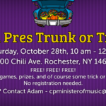 Trunk of Treat 3600 Chili Avenue Rochester, NY 14624 Saturday, October 28, 2023 10 AM to 12 PM